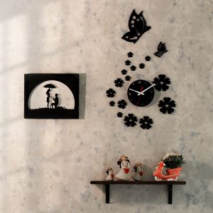 ساعت دیواری مخملی بهار