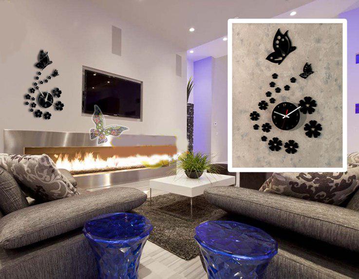 ساعت دیواری مخملی بهار ساعت دیواری مخملی بهار