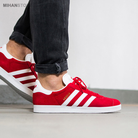 کفش مردانه آدیداس Gazelle قرمز