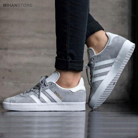 کفش مردانه آدیداس Gazelle خاکستری