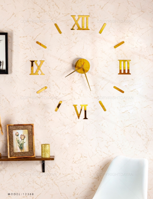 ساعت دیواری مدرن طلایی Roma ساعت دیواری مدرن طلایی Roma