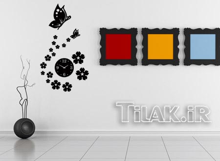 ساعت دیواری طرح بهار ساعت دیواری طرح بهار