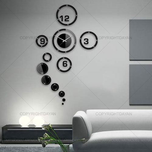ساعت دیواری طرح پانا _ سایز کوچک ساعت دیواری طرح پانا _ سایز کوچک