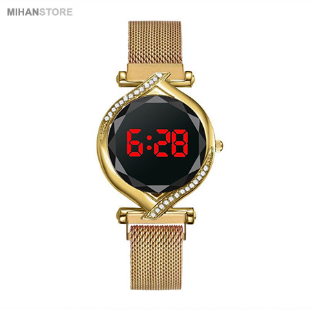 ساعت مچی صفحه لمسی نگین دار Lady