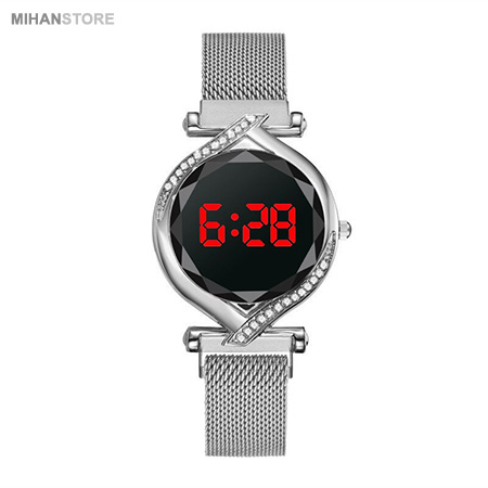 ساعت مچی صفحه لمسی نگین دار Lady