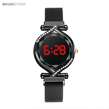 ساعت مچی صفحه لمسی نگین دار Lady