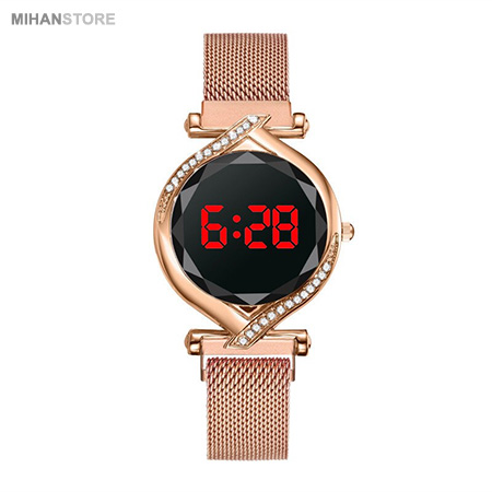 ساعت مچی صفحه لمسی نگین دار Lady