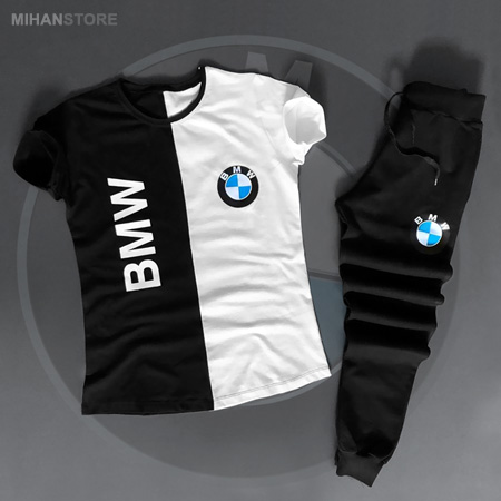 ست تی شرت و شلوار شیک BMW